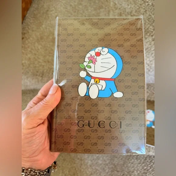 Gucci Brown Doraemon Notebook Trio - Picture 4 of 5
